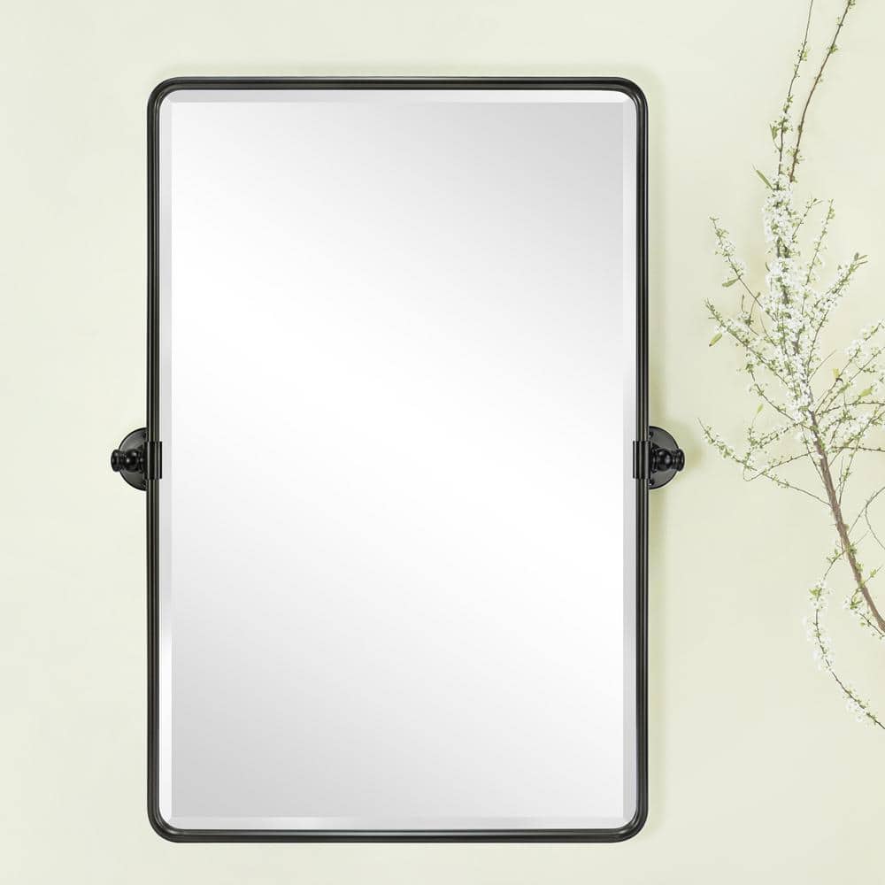 Woodvale 20 in. W x 30 in. H Medium Rectangular Metal Framed Wall Mounted Bathroom Vanity Mirror in Oil Rubbed Bronze price history on PriceWatchPro
