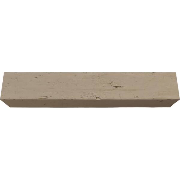 Ekena Millwork Endurathane 10 in. H x 12 in. W x 22 ft. L Knotty Pine Champagne Mist Faux Wood Beam