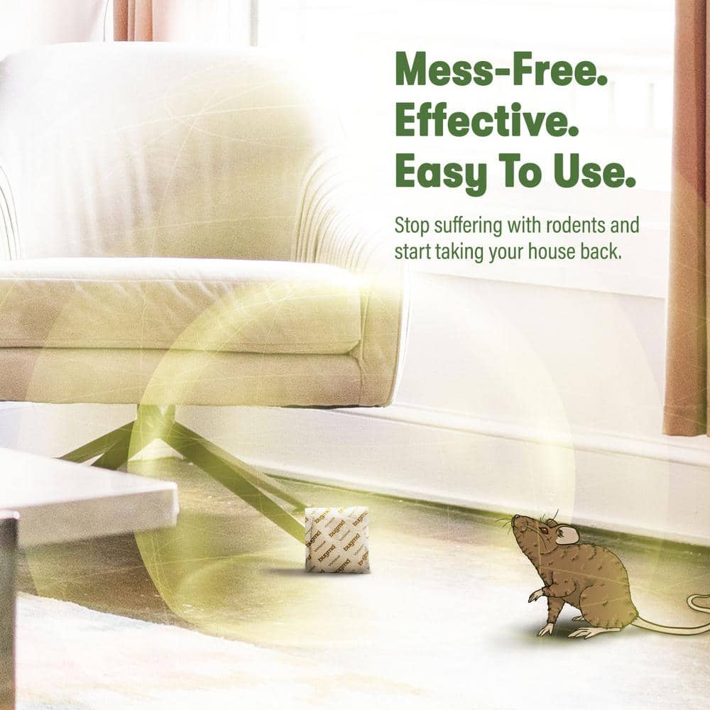 Vamoose Plant-Powered Rodent Repellent Pouches, 4-Pack