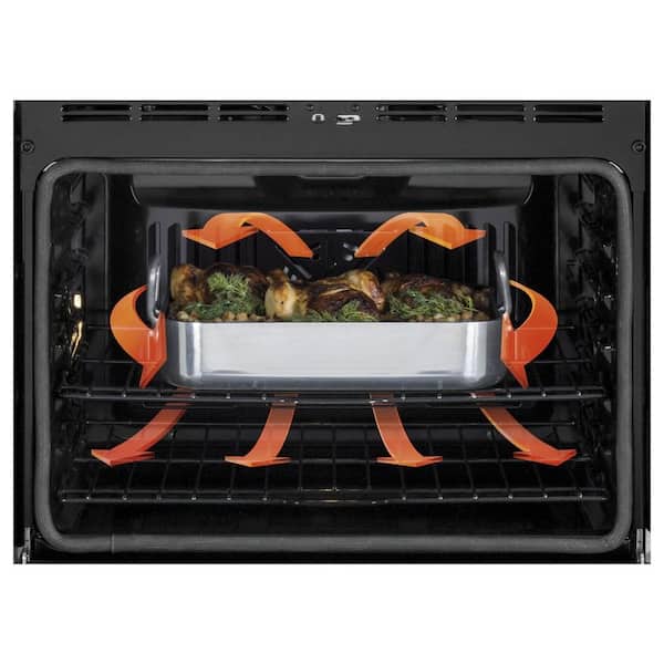 Profile 30 in. Double Electric Wall Oven with Convection Self-Cleaning and Built-In Microwave in Stainless Steel