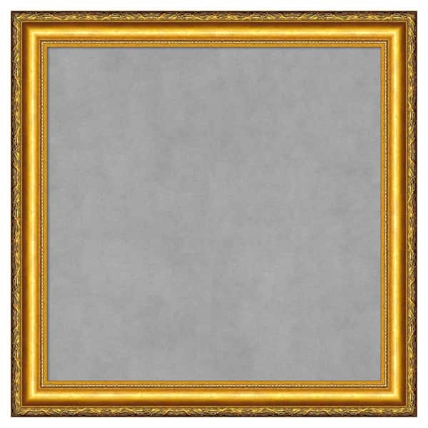 Amanti Art Colonial Embossed Gold 24 in. x 24 in. Framed Magnetic Board