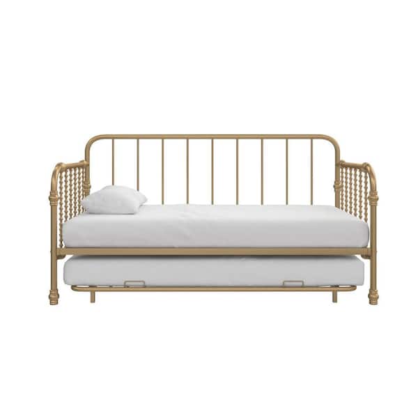 Little Seeds Monarch Hill Wren Gold Metal Twin Daybed with Trundle