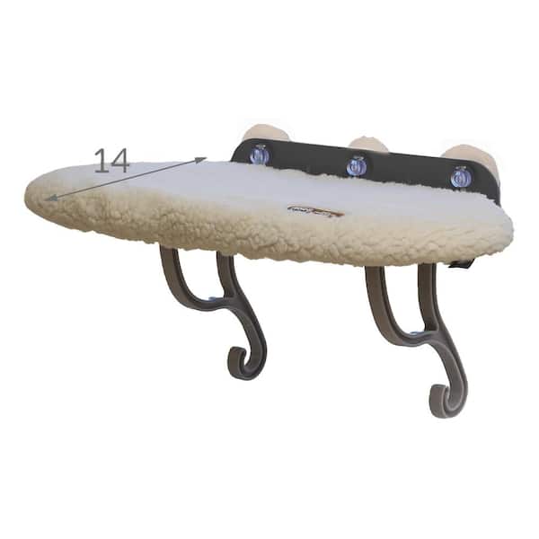 K&H PET PRODUCTS 14 in. x 24 in. Large Fleece Universal Mount Kitty Sill/Bed