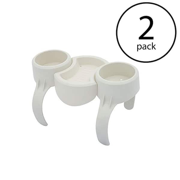 Bestway Plastic Pool SaluSpa Drinks Holder/Snack Tray for Side Accessory (2-Pack)