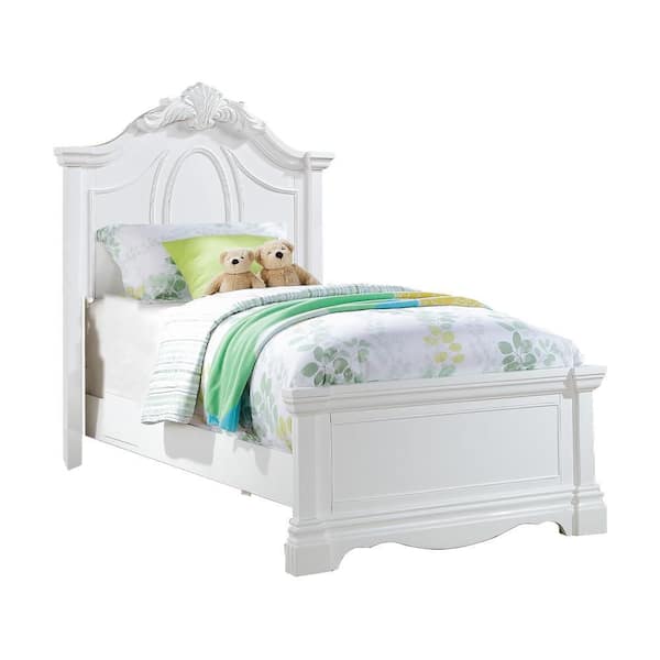 Acme Furniture Estrella White Wood Frame Twin Platform Bed
