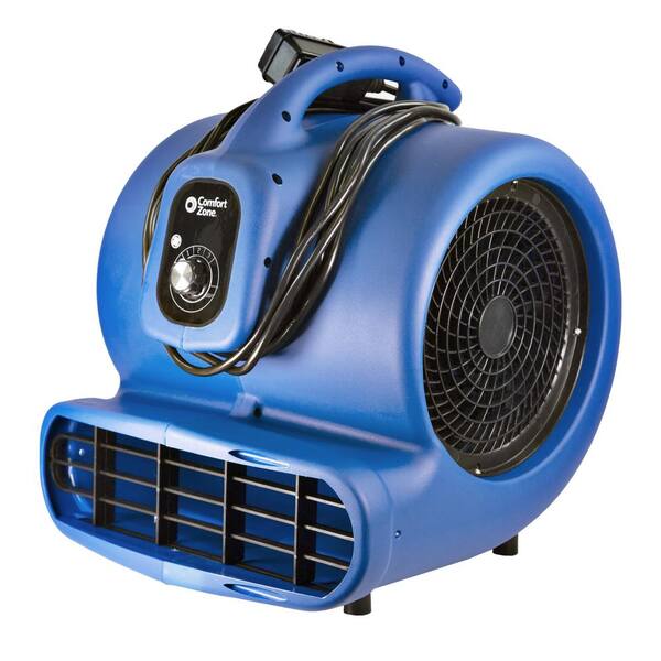 Industrial Grey Carpet Dryer Air Mover 3 Speed 1/3 HP Blower Fan GFCI Outlets 