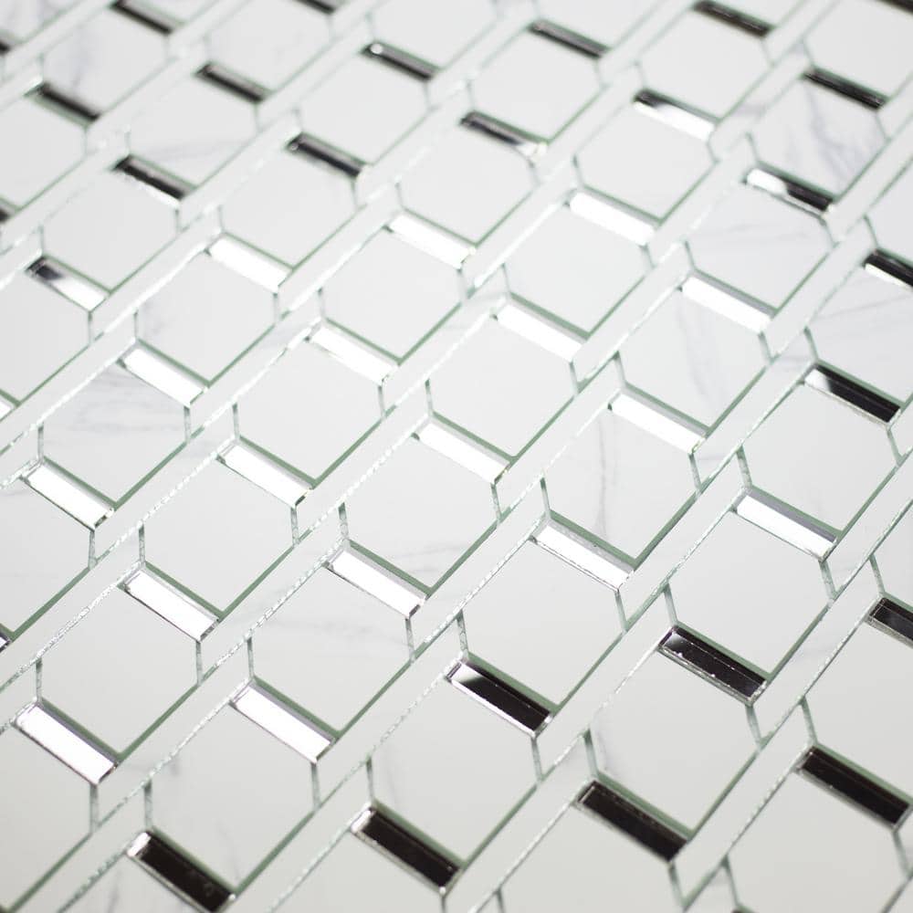 Rose and Yellow Gold Glass Mosaic Tile for Kitchen and Bathroom