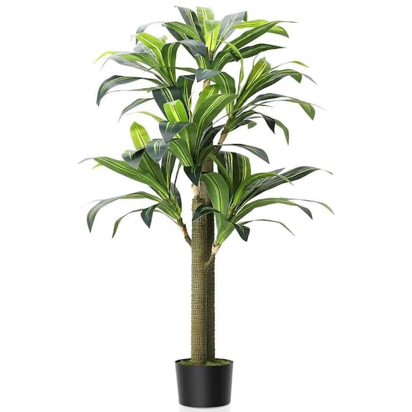 5.4  ft. Artificial Tree Dracaena Silk Plant Artificial Faux Fake Yucca Palm Trees in Pot