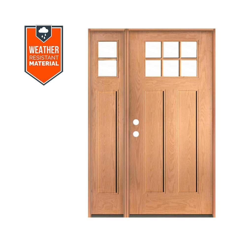 Krosswood Doors PINNACLE Craftsman 50 in. x 79 in. 6-Lite Right