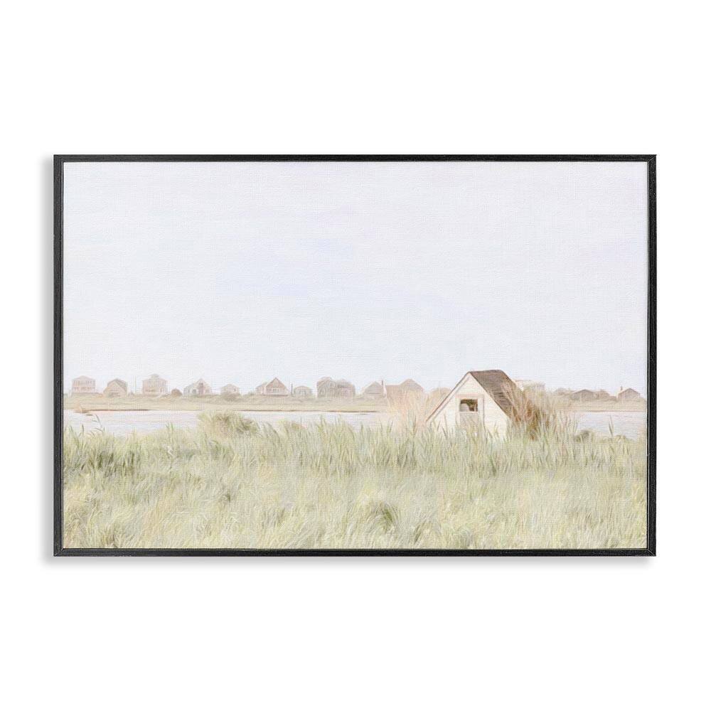 Swaying Grass By Cottage by Graffi*tee Studios Black Framed Nature Giclee Art Print 12 in. x 18 in. price history on PriceWatchPro