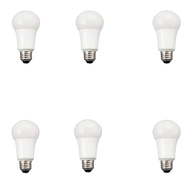 TCP 60W Equivalent Soft White A19 Non Dimmable LED Light Bulb (6-Pack)
