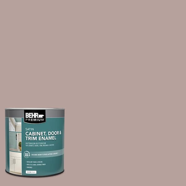 BEHR PREMIUM 1 qt. #N130-4 Plum Taupe Satin Enamel Interior/Exterior Cabinet, Door & Trim Paint