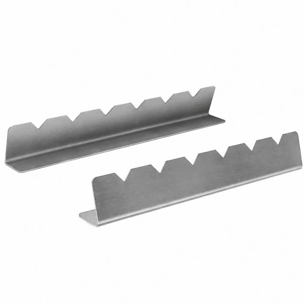 Set of 2 Stainless Steel Skewer Racks with 6 Notches for Wood Bamboo Metal Flat Round Skewers Grilling BBQ price history on PriceWatchPro