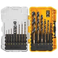 Deals on Dewalt Black and Gold Drill Bit Set 14-Piece DWA1184