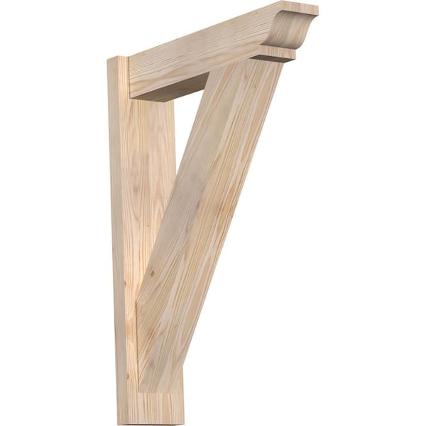 Ekena Millwork 6 in. x 30 in. x 22 in. Douglas Fir Traditional Smooth Outlooker