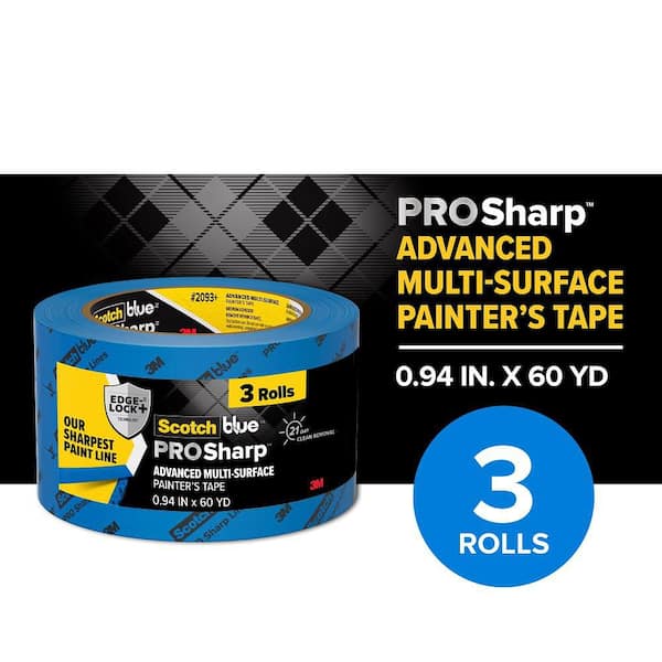 3M ScotchBlue 0.94 in. x 60 yds. PROSharp Painter's Tape (3 Rolls)