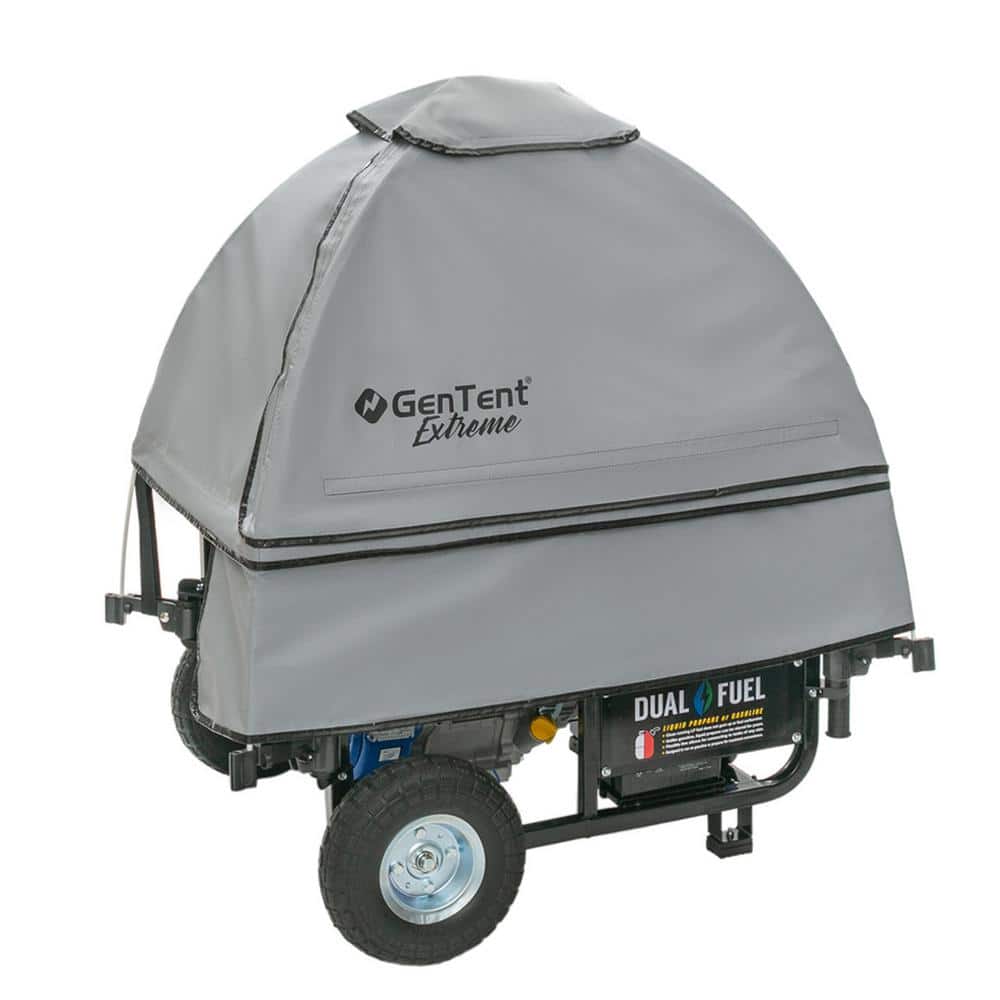 GenTent Generator Running Cover Universal Kit (Extreme, Grey) for Open Frame Portable