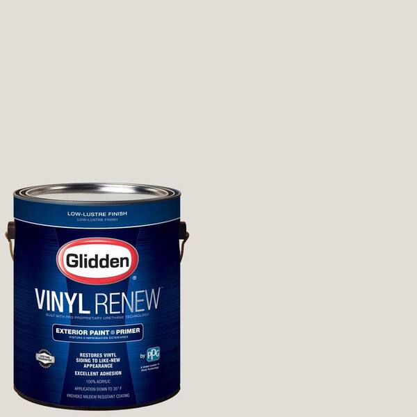 Glidden Vinyl Renew 1 gal. #HDGWN48 Toasted White Low-Lustre Exterior Paint with Primer
