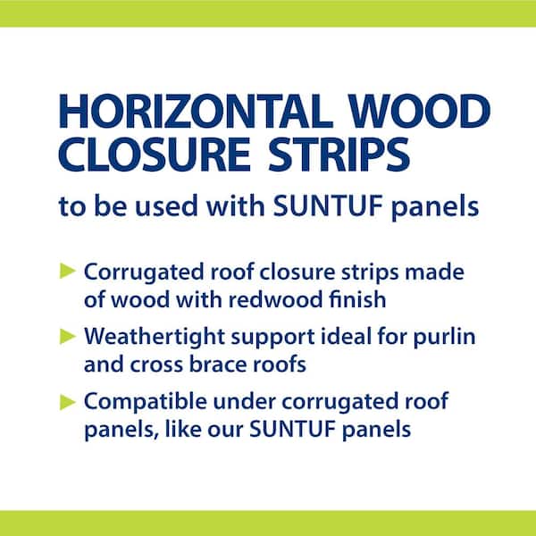 24 in. Horizontal Wood Closure Strips (5-Pack) 24 in. Horizontal Wood Closure Strips (5-Pack)