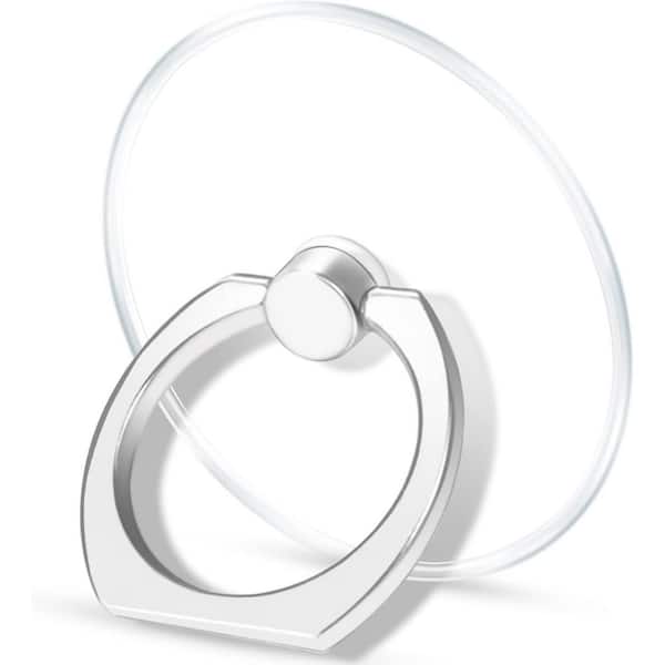 Transparent Clear Phone Ring Grip Holder Kickstand Finger Ring Stand for Cell Phone Tablet Case Accessories Round Clear