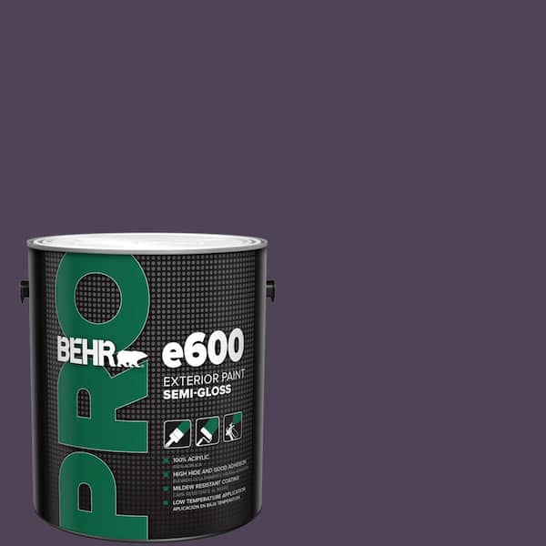 1 gal. #S-H-660 Blackberry Harvest Semi-Gloss Exterior Paint