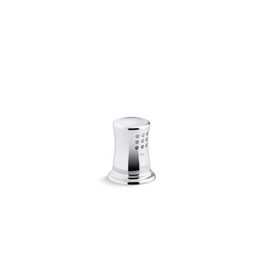 Polished Chrome Solid Brass Air Gap Cover with Collar
