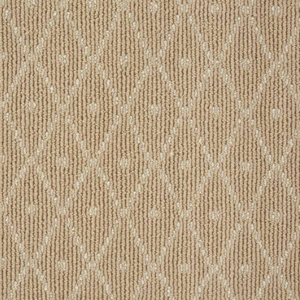 Natural Harmony 6 In. X 6 In. Pattern Carpet Sample - Merino Diamond 