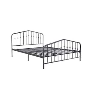 Bushwick Gray Metal Frame Queen Size Platform Bed