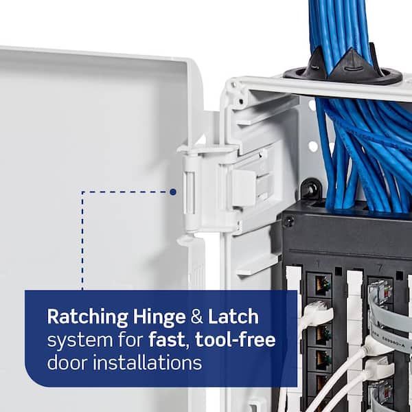 14 in. Wireless Structured Media Center with Vented Hinged Door 49605-14P