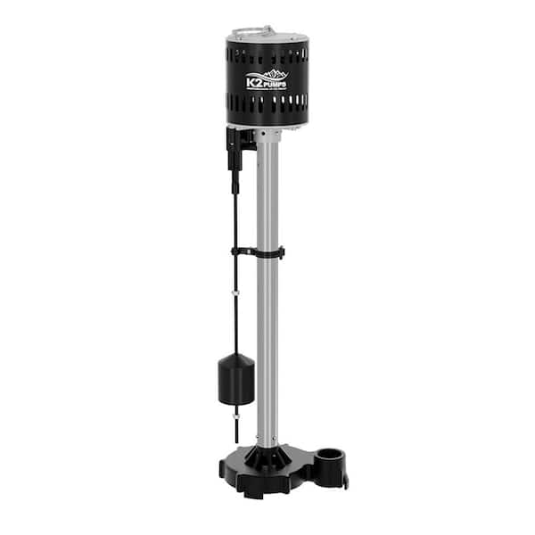 K2 1/2 HP Stainless Steel and Cast Iron Pedestal Sump Pump