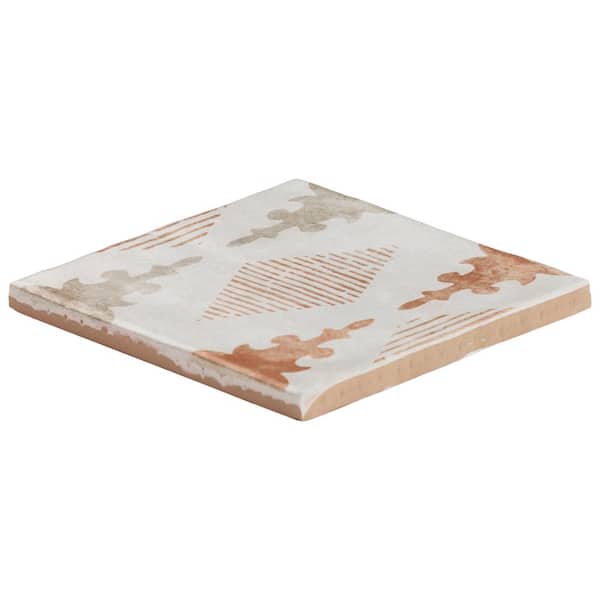 Ivy Hill Tile Paula Purroy Catalan Aztec Terracotta 5.11 in. x