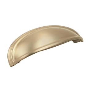 Ashby 4 in (102 mm) & 3 in (76 mm) Center-to-Center Golden Champagne Cabinet Cup Pull