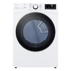 7.4 cu. ft. Large Capacity Vented Smart Stackable Electric Dryer with Sensor Dry in White