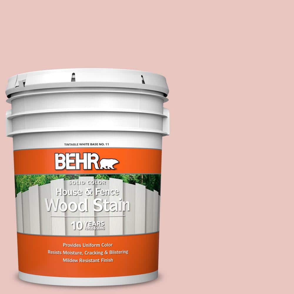 5 gal. #S160-1 Iced Cherry Solid Color House and Fence Exterior Wood Stain