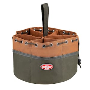 10 in. Parachute Parts Tool Bag in Brown