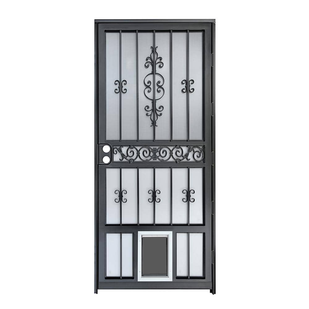 Grisham Pet Passage 36 in. x 80 in. Black Gloss Left Hand