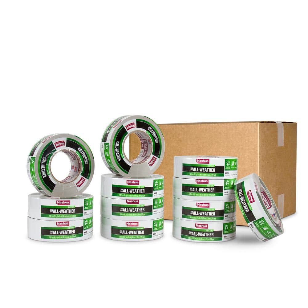 1.89 in. x 60 yd. 398 All-Weather HVAC Air Duct Tape in White Pro Pack (12-Pack) price history on PriceWatchPro