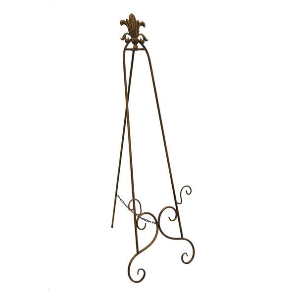 THREE HANDS Antique Gold Floor Easel
