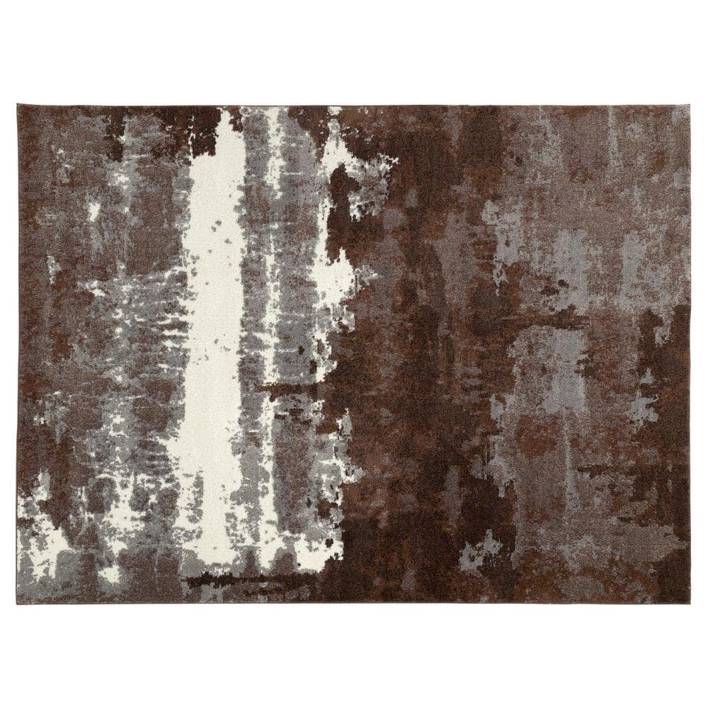 Brome Brown 9 ft. X 12 ft. 9 in. Abstract Polypropylene Area Rug price history on PriceWatchPro