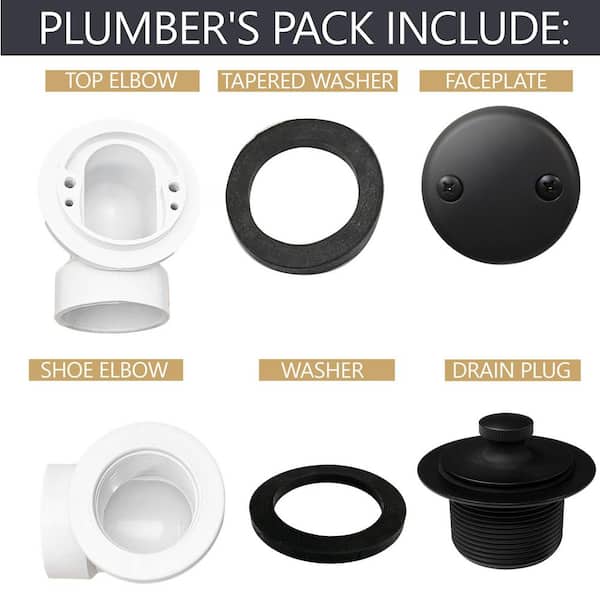 Westbrass Sch. 40 PVC 1-1/2 in. Course Thread Plumber's Pack Twist