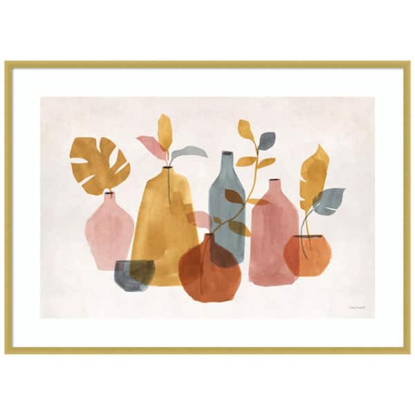 Amanti Art "Terracotta Vases 01" by Lisa Audit 1-Piece Wood Framed Giclee Home Art Print 30 in. x 41 in.