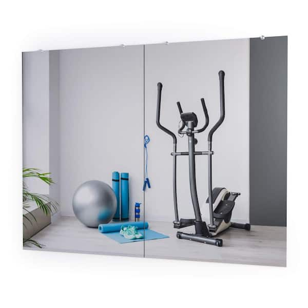 Fab Glass and Mirror Annealed Wall Mirror Kit For Gym And Dance Studio 48 X  60 Inches With Safety Backing GMA48x60 - The Home Depot