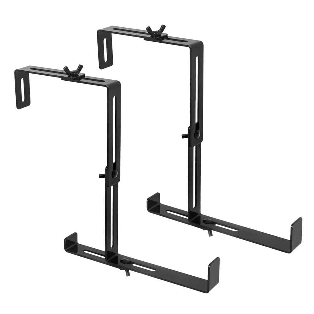 2pcs Window Box Brackets, Adjustable Flower Box Brackets, Universal Steel Hanging, No Drilling Required price history on PriceWatchPro