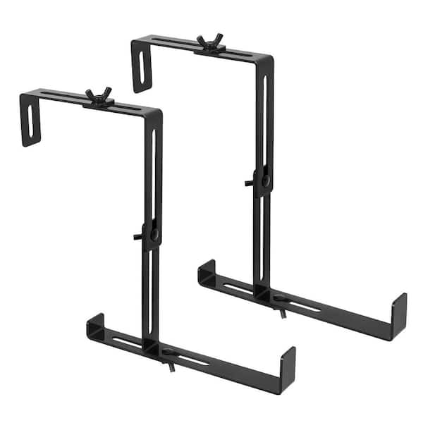 4pcs Steel Window Box Brackets, Adjustable Planter Box Brackets