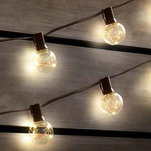 Outdoor/Indoor 12 ft. Plug-In LED G40 Copper Fairy String Light (3-Pack)