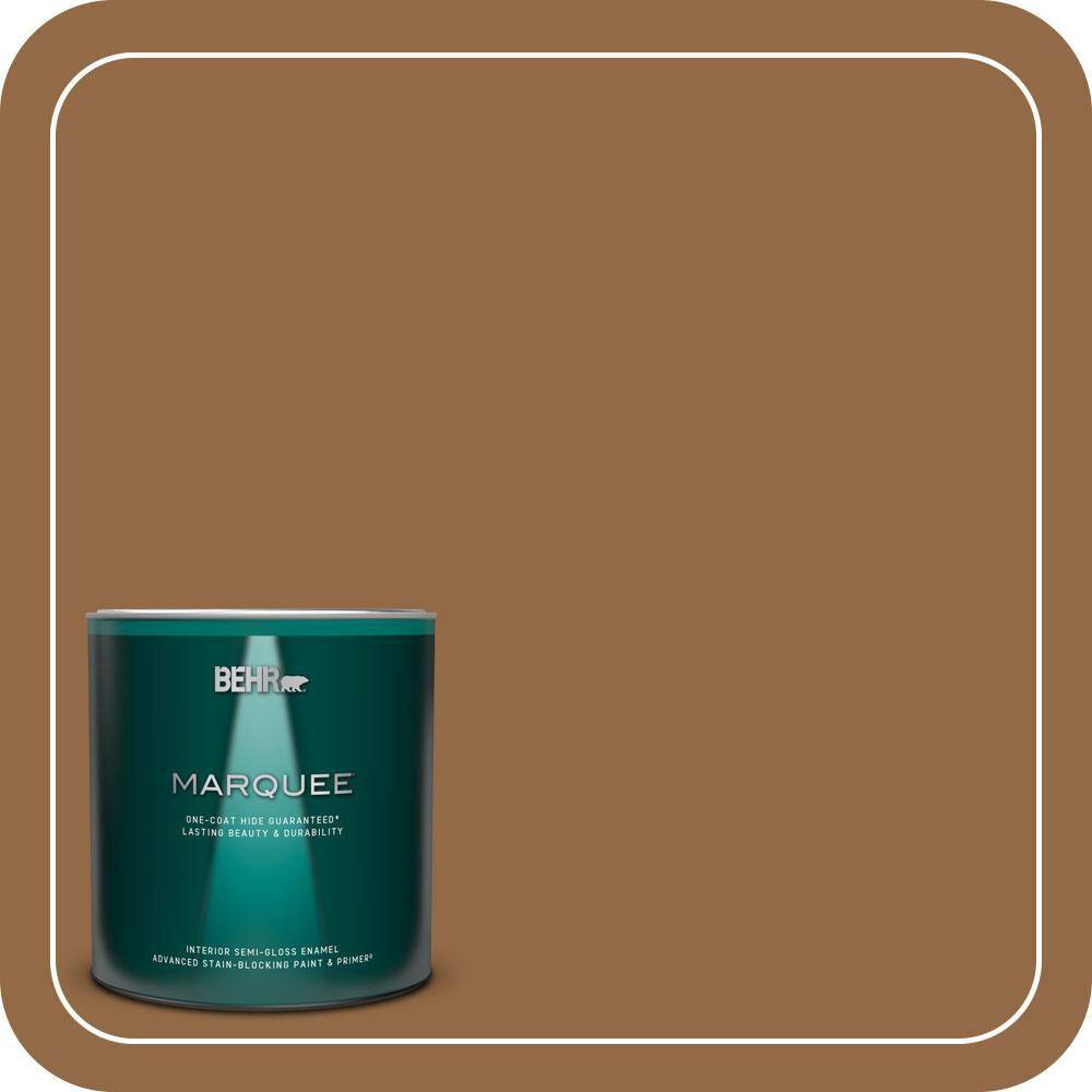 1 qt. #QE-31 Barcelona Brown Semi-Gloss Enamel Interior Paint & Primer price history on PriceWatchPro