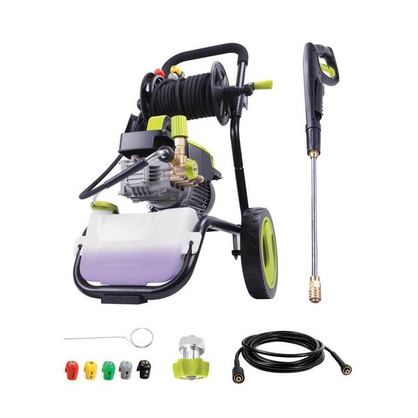 Sun Joe Commercial Series 1300 PSI Max 2 GPM Electric Pressure Washer with Wall Mount, Roll Cage and Hose Reel