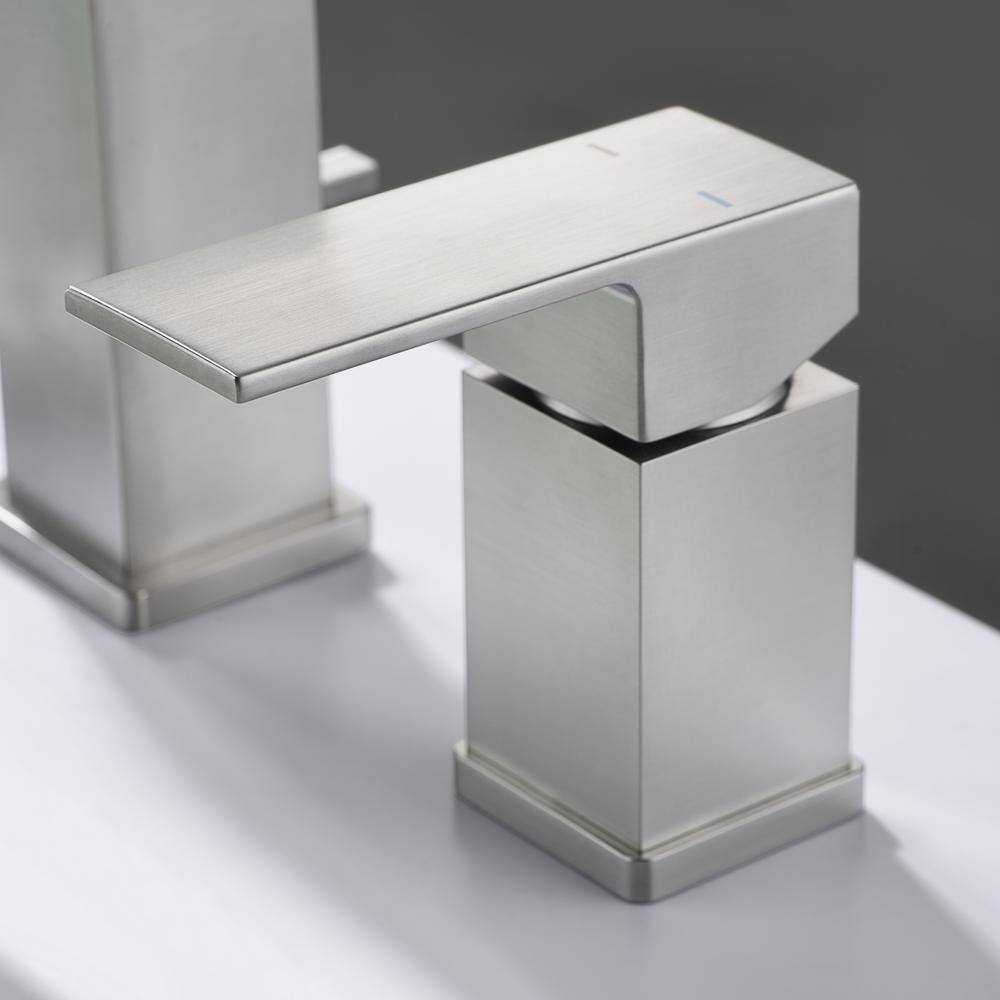 Brushed Nickel Single Handle Deck-Mounted Tub Faucet with Hand Shower