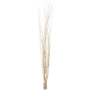 47 in. Natural Decorative Dry Branches Authentic Willow Sticks for Home Decoration and Wedding Craft, White