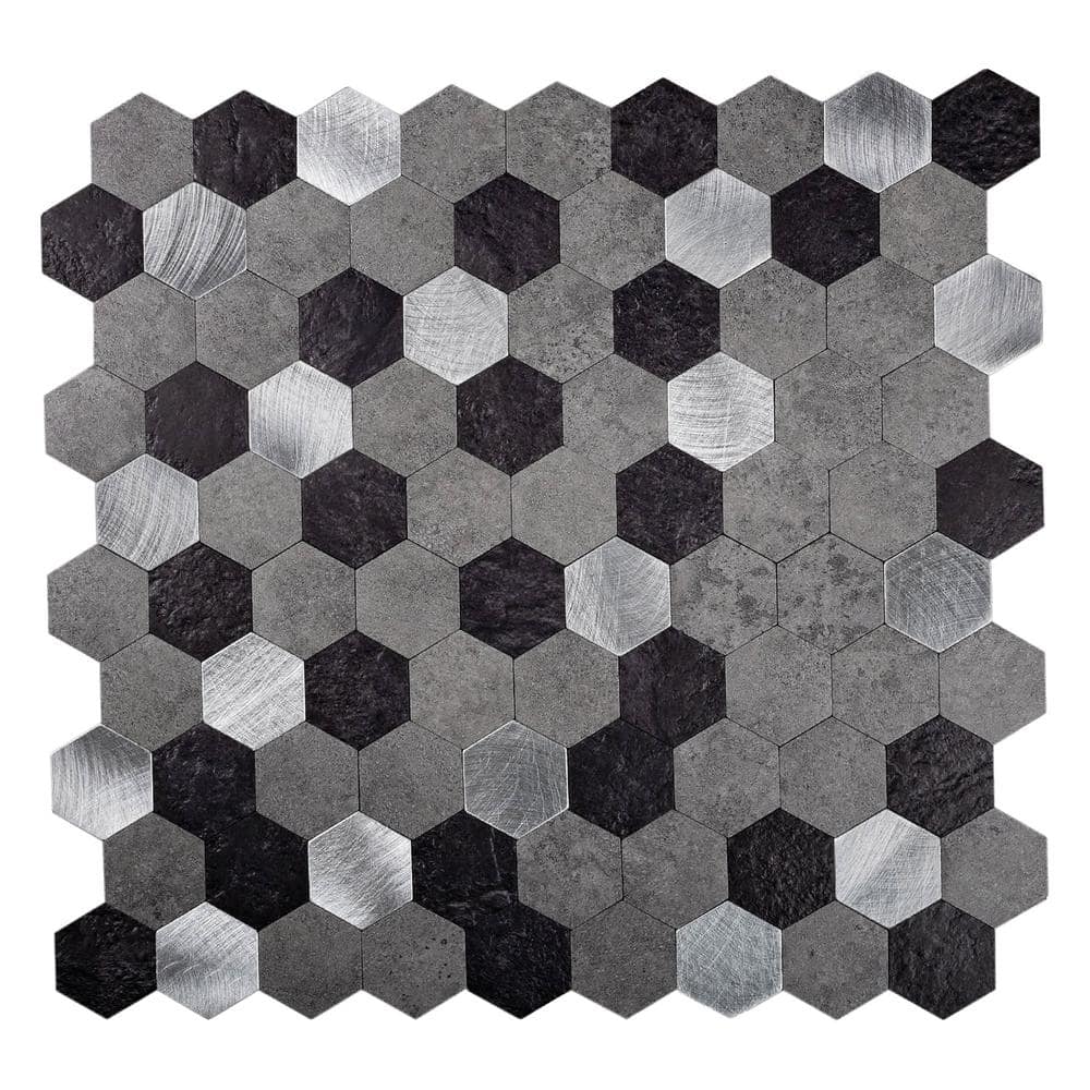 Silver Grey Mix 4 in x 5 in Honed Peel and Stick Backsplash Tile Sample price history on PriceWatchPro